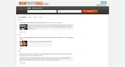 Desktop Screenshot of nonprofitgigs.com